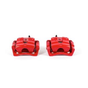 Cadillac CTS Brake Calipers - Rear - PowerStop - High-Temp Red Powder Coated - Red - `08-`14