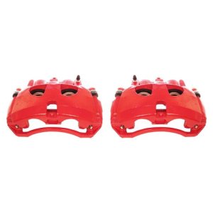 Dodge Ram 2500 Brake Calipers - Front - PowerStop - Powder Coated - Red - `09-`10 Dodge Ram 2500 Brake Calipers - Front - PowerStop - Powder Coated - Red - `09-`10