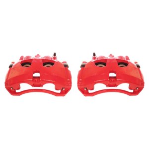 Dodge Ram 2500 Brake Calipers - Front - PowerStop - Powder Coated - Red - `09-`10
