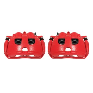 Dodge Ram 2500 Brake Calipers - Rear - PowerStop - Powder Coated - Red - `09-`10