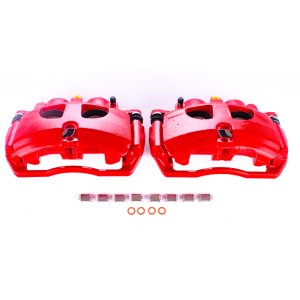 Dodge Ram 3500 Brake Calipers - Rear - PowerStop - Red - `09-`10