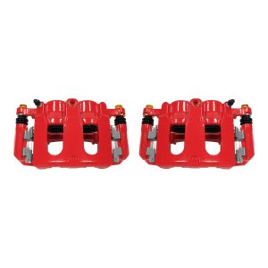 Ford Explorer Brake Calipers - Front - PowerStop - High-Temp Powder Coated - Red - `11-`17