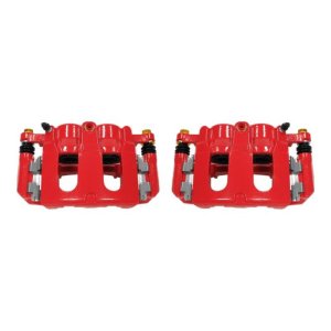Ford Explorer Brake Calipers - Front - PowerStop - High-Temp Powder Coated - Red - `11-`17
