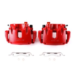 Dodge Durango Brake Calipers - Front - PowerStop - High-Temp Powder Coated - Red - `11-`17