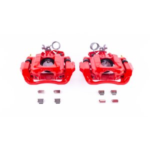 Ford Edge Brake Calipers - Rear - PowerStop - Powder Coated - Red - `11-`14