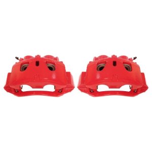 Chevrolet Silverado 2500 HD Brake Calipers - Front - PowerStop - Powder Coated - Red - `11-`19