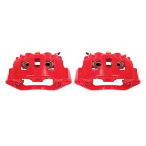Chevrolet Silverado 2500 HD Brake Calipers - Rear - PowerStop - Powder Coated - Red - `11-`19