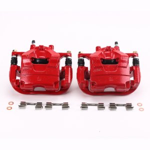 Buick Encore Brake Calipers - Front - PowerStop - Powder Coated with Brackets - Red - `13-`17