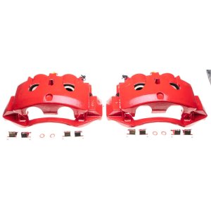 Chevrolet Silverado 3500 HD Brake Calipers - Rear - PowerStop - High-Temp Powder Coated - Red - `11-`16