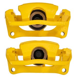 Ford F-150 Brake Caliper (2) - Rear - PowerStop - High-Temp Powder Coated - Yellow - `12-`18