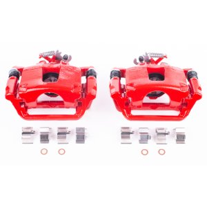 Chrysler Town & Country Brake Calipers - Rear - PowerStop - Powder Coated - Red - `12-`16
