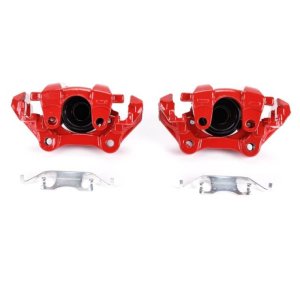 Dodge Durango Brake Calipers - Rear - PowerStop - Powder Coated - Red - `11-`17