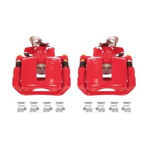 Ford Explorer Brake Calipers (2) - Rear - PowerStop - Powder Coated - Red - `13-`17