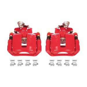Ford Explorer Brake Calipers (2) - Rear - PowerStop - Powder Coated - Red - `13-`17