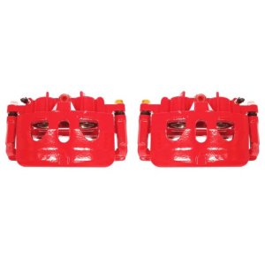 Ford Explorer Brake Calipers - Front - PowerStop - PowerStop Powder Coated - Red - `13-`17