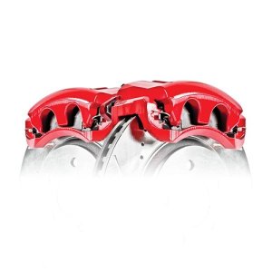 Ford F-250 Super Duty Brake Calipers - Front - PowerStop - High-Temp Powder Coated - Red - `12-`16
