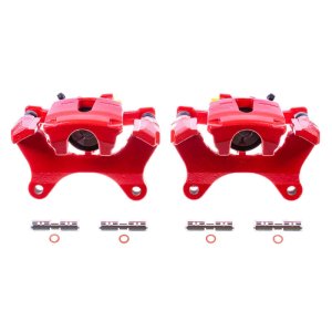 Ford F-150 Brake Calipers - Rear - PowerStop - High-Temp Powder Coated - Red - `15-`17