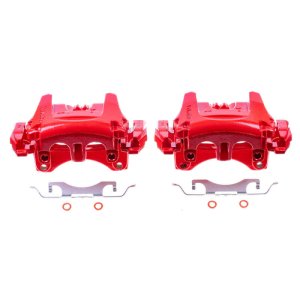 Ford Edge Brake Calipers - Front - PowerStop - Powder Coated - Red - `15-`18