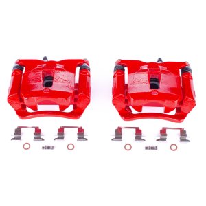 Chevrolet Colorado Brake Calipers - Rear - PowerStop - Powder Coated - Red - `15-`17
