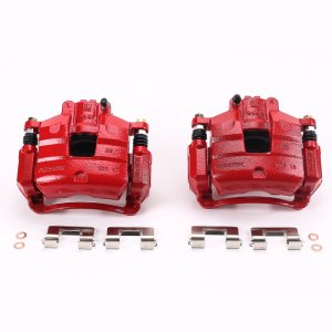 Buick LaCrosse Brake Calipers - Front - PowerStop - Powder Coated - Red - 2017