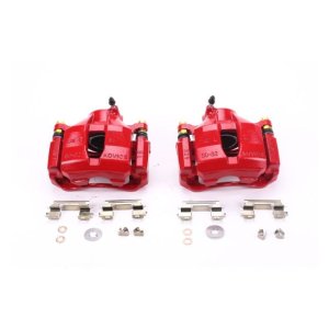 Lexus GS300 Brake Calipers - Front - PowerStop - Powder Coated with Brackets - Red - 2006