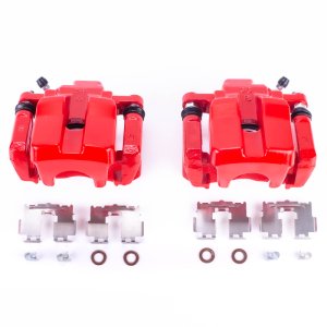 Pontiac Vibe Brake Calipers - Rear - PowerStop - Powder Coated - Red - `09-`10