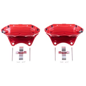 Infiniti G35 Brake Calipers (2) - Rear - PowerStop - Red Powder Coated - Red - `03-`04