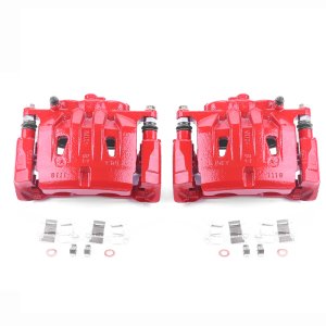 Lexus RX350 Brake Calipers (2) - Front - PowerStop - Powder Coated - Red - `10-`18