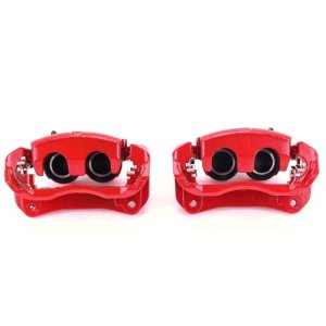Lexus RX350 Brake Calipers (2) - Front - PowerStop - Powder Coated - Red - `10-`18