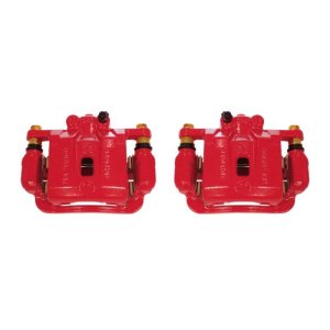 Hyundai Genesis Coupe Brake Calipers - Rear - PowerStop - Powder Coated - Red - `10-`16