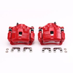 Hyundai Elantra Brake Calipers - Front - PowerStop - Powder Coated - Red - `13-`16