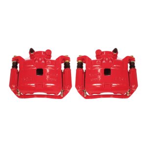 Nissan Versa Brake Calipers - Front - PowerStop - With Brackets - Red - `12-`18