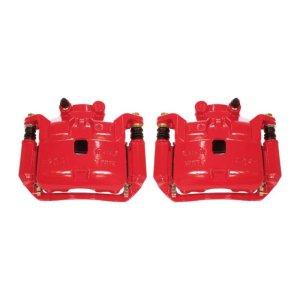 Nissan Versa Brake Calipers - Front - PowerStop - With Brackets - Red - `12-`18 Nissan Versa Brake Calipers - Front - PowerStop - With Brackets - Red - `12-`18