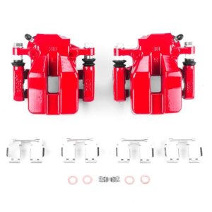 Toyota RAV4 Brake Calipers - Rear - PowerStop - PowerStop Powder Coated - Red - `12-`18