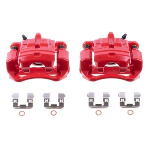 Scion FR S Brake Calipers - Rear - PowerStop - Red Powder Coated - Red - `13-`16