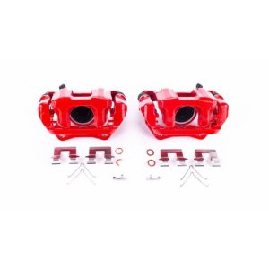 Acura MDX Brake Calipers - Rear - PowerStop - Powder Coated - Red - `14-`16