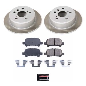 Toyota Solara Brake Kit - Rear - PowerStop - Semi-Coated Rotors + Z17 Evolution Plus Ceramic Pads - `99-`03