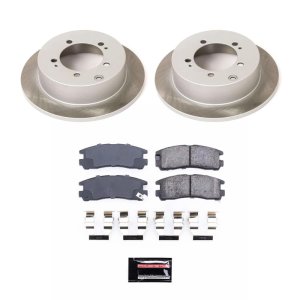 Mitsubishi Galant Brake Kit - Rear - PowerStop - Semi-Coated Rotors - `99-`03