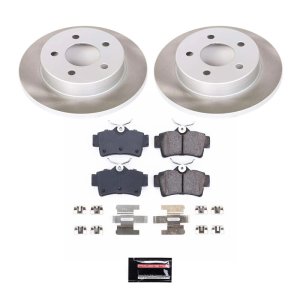 Ford Mustang Brake Kit - Rear - PowerStop - Semi-Coated Rotors - `94-`04