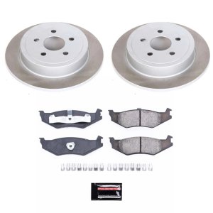 Plymouth Neon Brake Kit - Rear - PowerStop - Semi-Coated Rotors + Z17 Evolution Plus Ceramic Pads - `95-`01