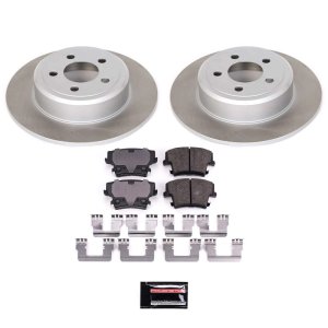 Dodge Magnum Brake Kit - Rear - PowerStop - Semi-Coated Rotors + Z17 Evolution Plus Low-Dust Ceramic Pads - `05-`08