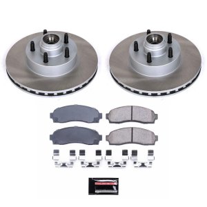 Mazda B4000 Brake Kit - Front - PowerStop - Semi-Coated Rotors + Z17 Evolution Plus Low-Dust Ceramic Pads - `03-`09