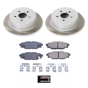 Subaru Outback Brake Kit - Rear - PowerStop - Semi-Coated Rotors - `05-`09