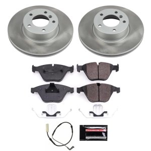 BMW 328xi Brake Kit - Front - PowerStop - Semi-Coated Rotors + Z17 Evolution Plus Low-Dust Ceramic Pads - 2008