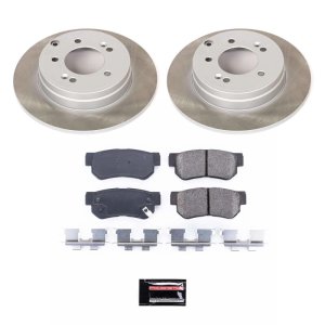 Hyundai Sonata Brake Kit - Rear - PowerStop - Semi-Coated Rotors + Z17 Evolution Plus Low-Dust Ceramic Pads - `06-`08