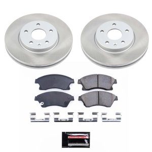 Chevrolet Sonic Brake Kit - Front - PowerStop - Semi-Coated Rotors + Z17 Evolution Plus Ceramic Pads - `12-`17