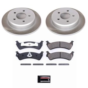 Ford Explorer Sport Brake Kit - Rear - PowerStop - Semi-Coated Rotors + Z17 Evolution Plus Ceramic Pads - `01-`02