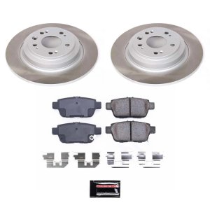 Acura TL Brake Kit - Rear - PowerStop - Semi-Coated Rotors + Z17 Evolution Plus Ceramic Pads - `09-`14