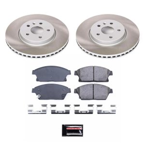 Buick Encore Brake Kit - Front - PowerStop - Semi-Coated Rotors + Z17 Evolution Plus Ceramic Pads - `13-`17