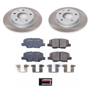 Mazda 3 Brake Kit - Rear - PowerStop - Semi-Coated Rotors + Z17 Evolution Plus Ceramic Pads - `14-`16 Mazda 3 Brake Kit - Rear - PowerStop - Semi-Coated Rotors + Z17 Evolution Plus Ceramic Pads - `14-`16